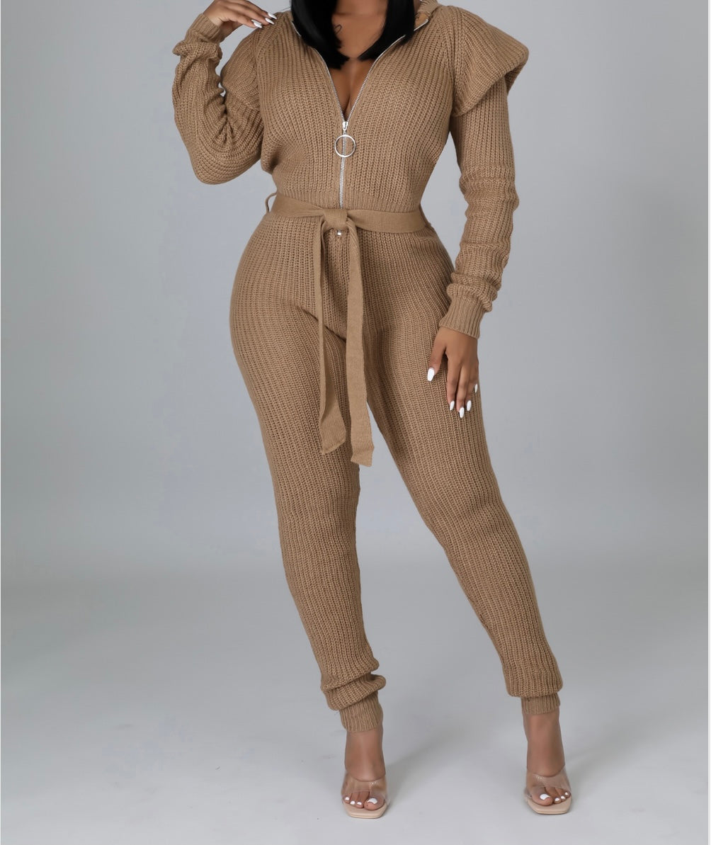 Mocha Jumpsuit