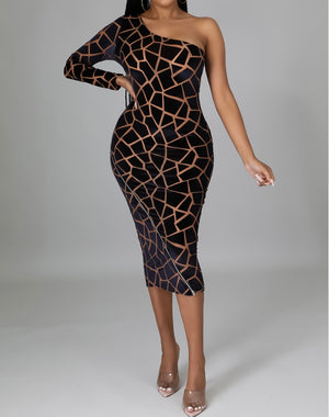 Brown Bodycon Dress